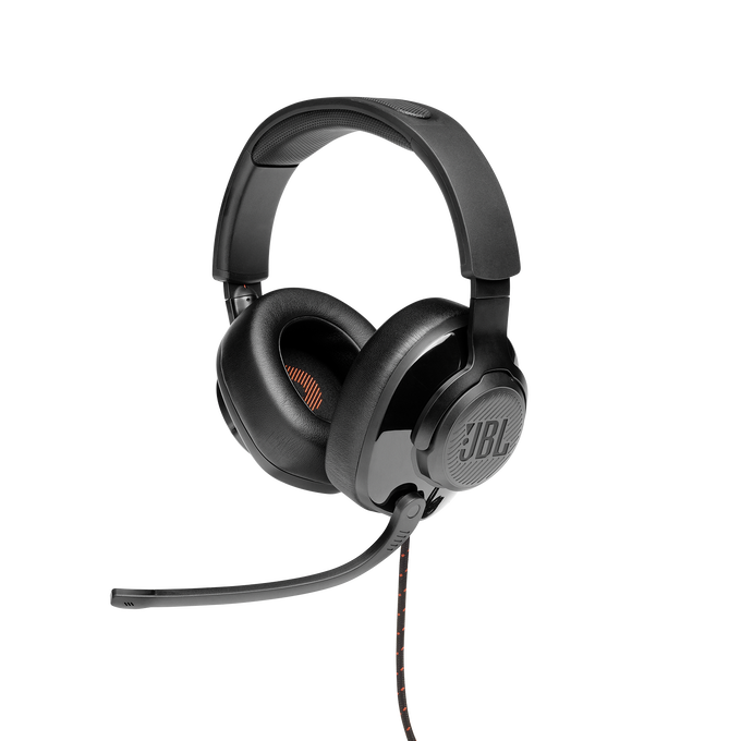 JBL Quantum 200 - Black - Wired over-ear gaming headset with flip-up mic - Detailshot 5 image number null